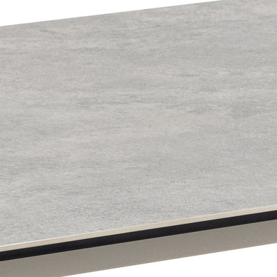 Palermo Ceramic Dining Table in Grey 160x75cm Included 4 Ella Swivel Beige Dining Chairs – FTG, view 7