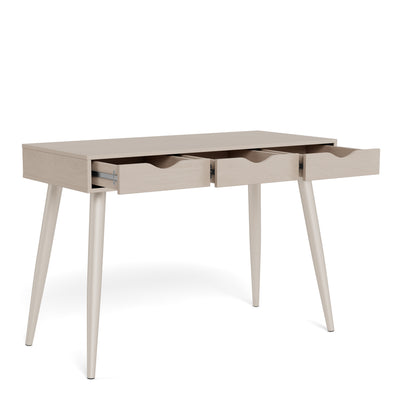 Neptun Office Desk with 3 Drawers in Grey