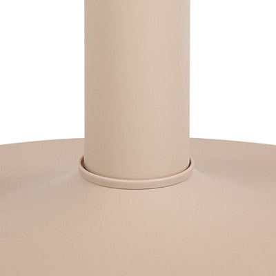 Ibiza Round Dining Table with Beige Top and Matt Beige Base 110x74cm – FTG, view 10