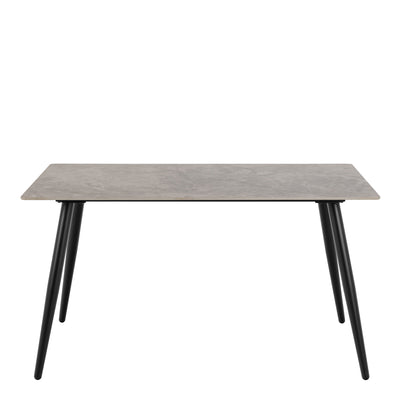 Wicklow Rectangular Dining Table in Grey/Black – FTG, view 2