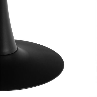 Malta Ceramic Round Dining Table Grey/Black 90x75 cm – FTG, view 3