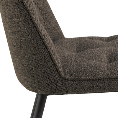 Wicklow Ceramic Dining Table Brown/Black 140x75cm Included 4 Brooke Dining Chairs in Taupe – FTG, view 9