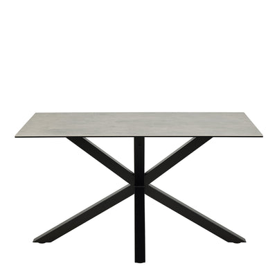 Heaven Dining Table with Ceramic Grey Top 135cm – FTG, view 2