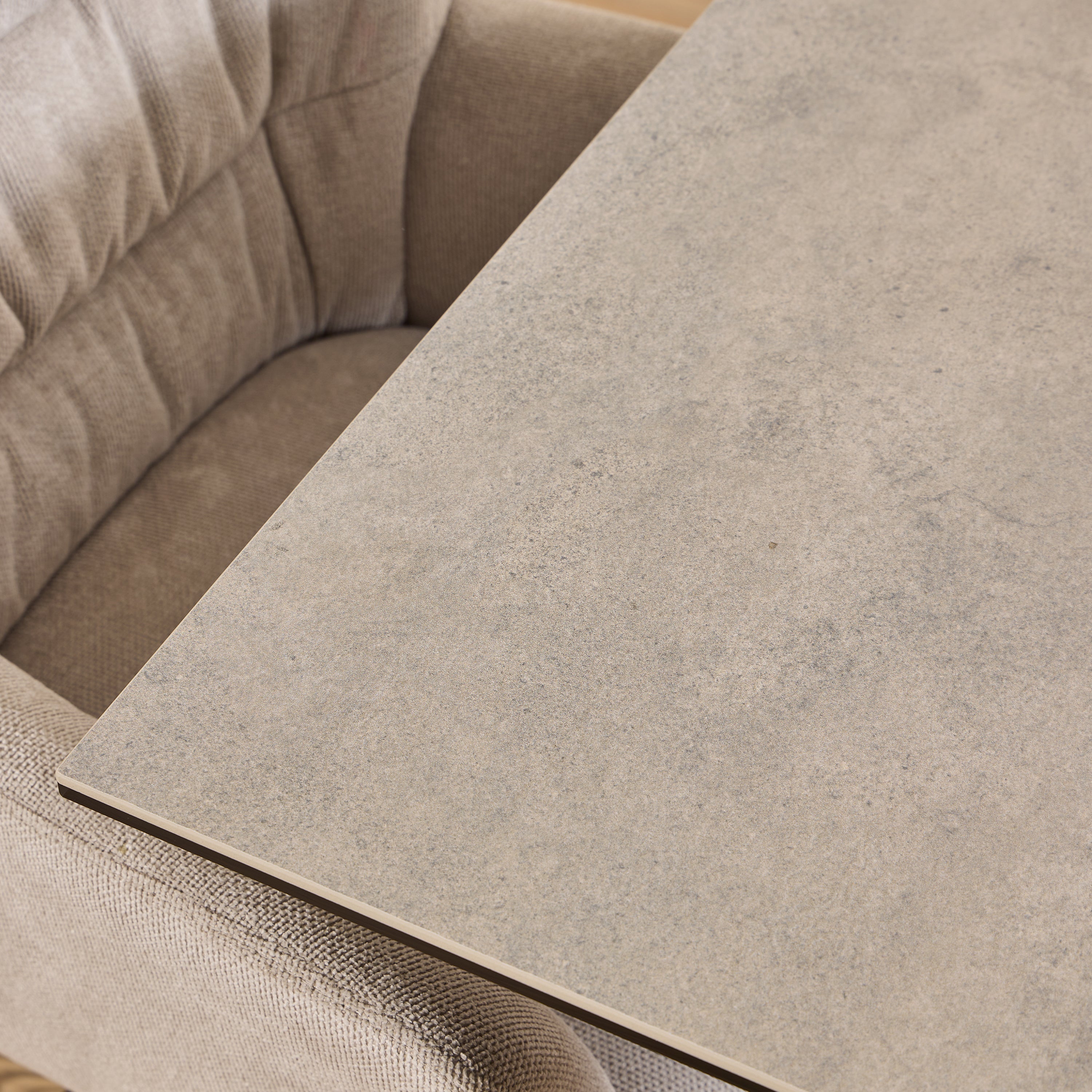 Heaven Dining Table with Ceramic Grey Top 135cm – FTG, view 4