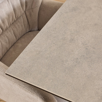 Heaven Dining Table with Ceramic Grey Top 135cm – FTG, view 4