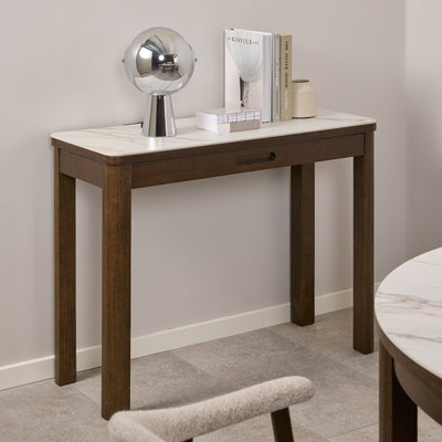 Southampton Console Table 1 Drawer in Cream Ceramic – FTG, view 6