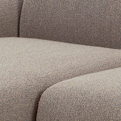 Midfield Left Hand Facing 2 Seater Chaise Longue in Boucle Beige Fabric – FTG, view 10