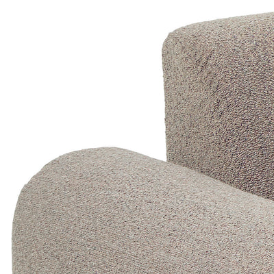 Midfield Left Hand Facing 2 Seater Chaise Longue in Boucle Beige Fabric – FTG, view 9