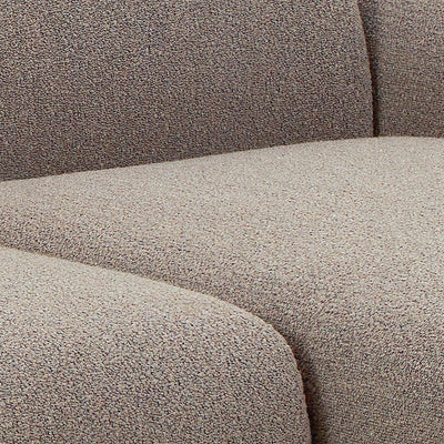 Midfield Right Hand Facing 2 Seater Chaise Longue in Boucle Beige Fabric – FTG, view 9