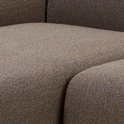 Midfield Left Hand Facing 2 Seater Chaise Longue in Boucle Taupe Fabric – FTG, view 10