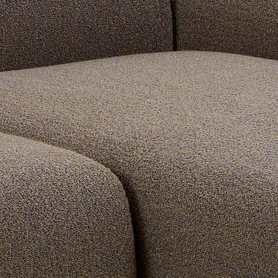 Midfield Right Hand Facing 2 Seater Chaise Longue in Boucle Taupe Fabric – FTG, view 9