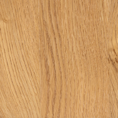 Bristol Round Dining Table in Wild Oak & Grey Metal Base