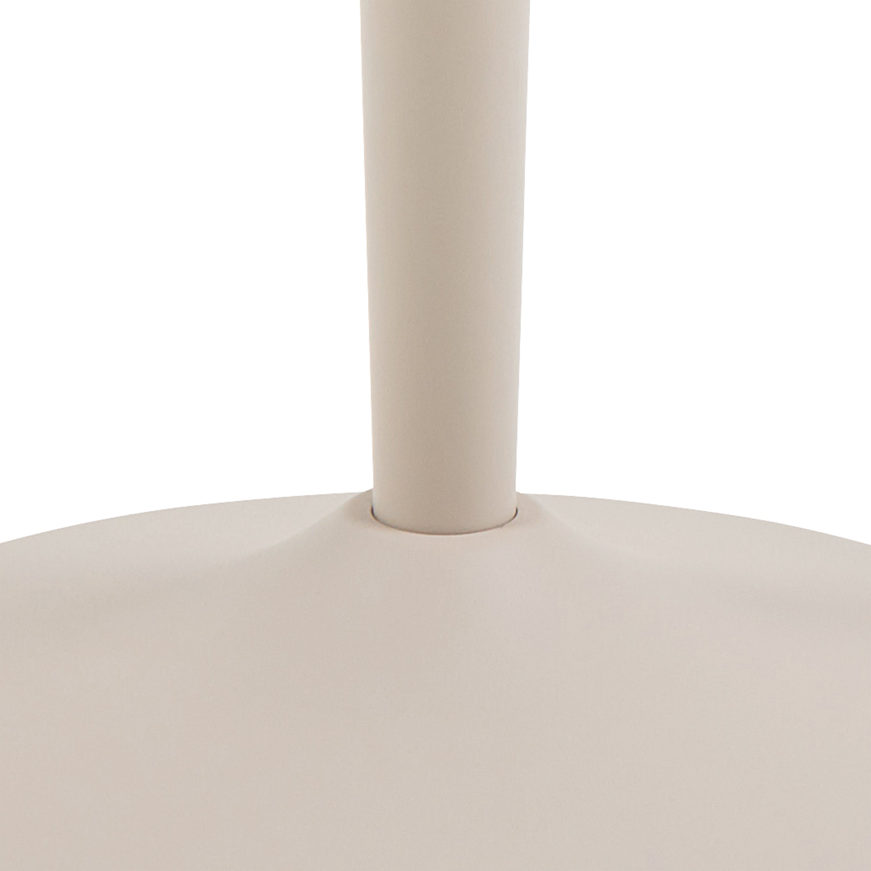 Malta Round Bar Table in Brown Ceramic with Grey Base