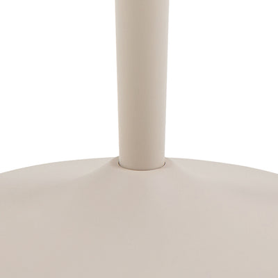 Malta Round Bar Table in Brown Ceramic with Grey Base