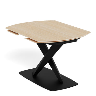 Morella Oval Extending Dining Table in Sand Ceramic 120–180cm
