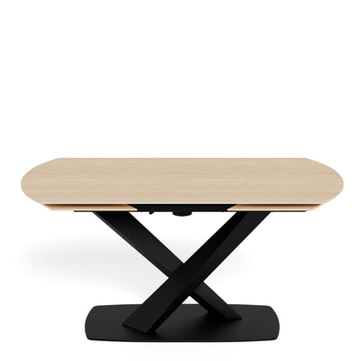 Morella Oval Extending Dining Table in Sand Ceramic 160–240cm
