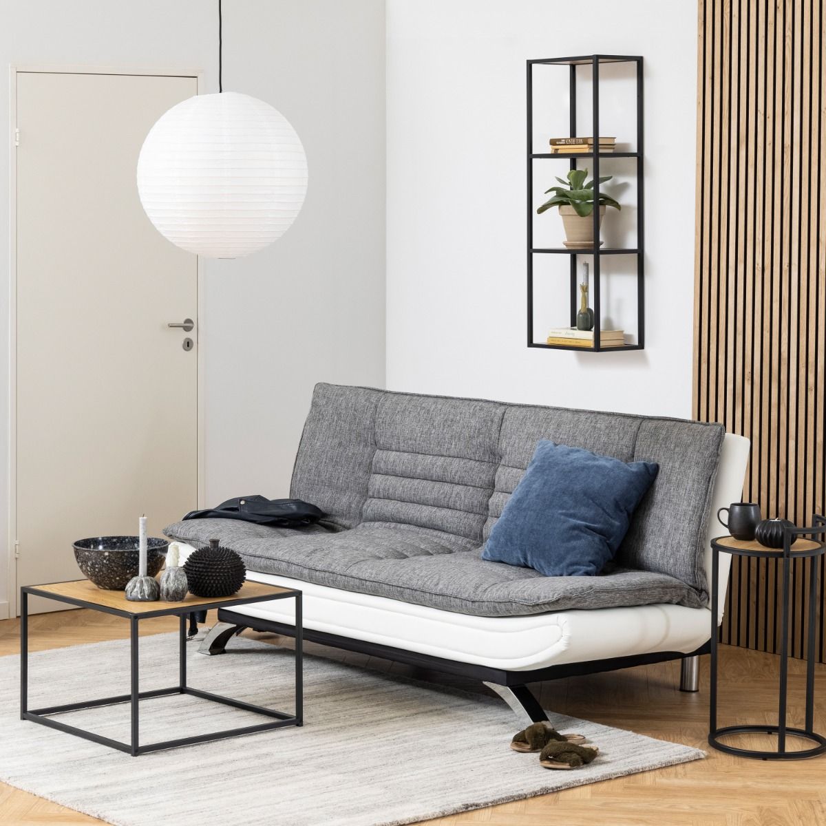 Seaford Black Metal Wall Shelf – FTG, view 5