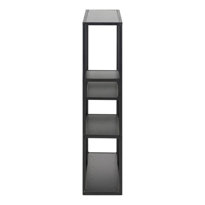 Seaford Black Metal Wall Shelf with 3 Additional Black Shelves – FTG, view 3