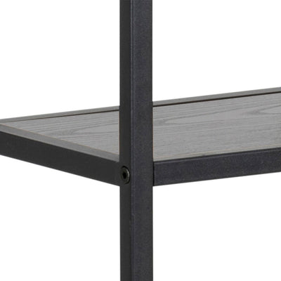 Seaford Black Metal Wall Shelf with 3 Additional Black Shelves – FTG, view 5