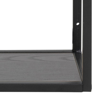Seaford Black Metal Wall Shelf with 3 Additional Black Shelves – FTG, view 6
