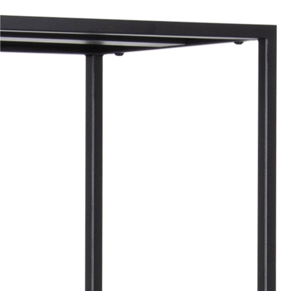 Newcastle Tall Bookcase with 5 Shelves in Matt Black – FTG, view 4