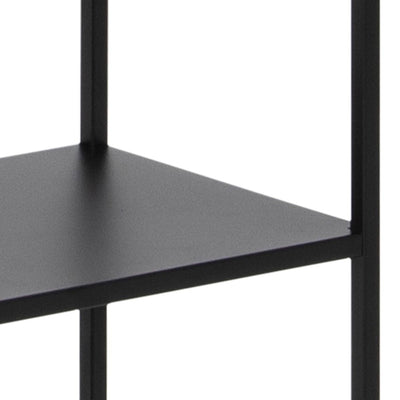 Newcastle Tall Bookcase with 5 Shelves in Matt Black – FTG, view 5