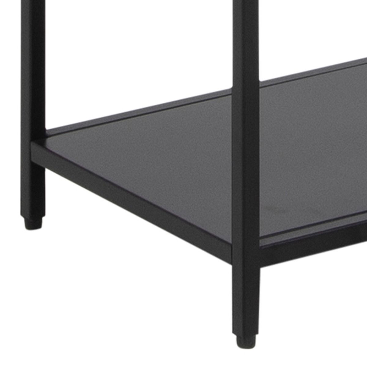 Newcastle Tall Bookcase with 5 Shelves in Matt Black – FTG, view 6