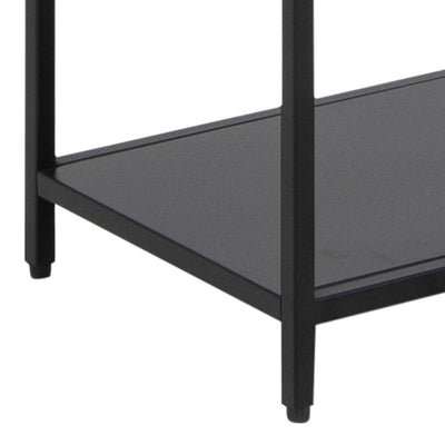 Newcastle Tall Bookcase with 5 Shelves in Matt Black – FTG, view 6