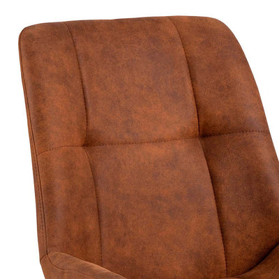 Waylor Dining Chair in Brown Fabric Set of 2 – FTG, view 6
