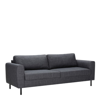 Omaha 3 Seater Sofa in Dark Grey Basel Fabric – FTG