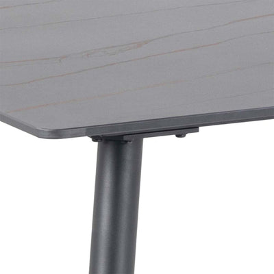 Wicklow Ceramic Dining Table in Black – FTG, view 4