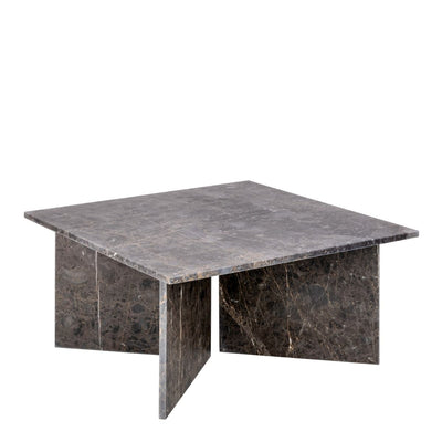 Vega Square Coffee Table with Marron Marble Top 90cm – FTG