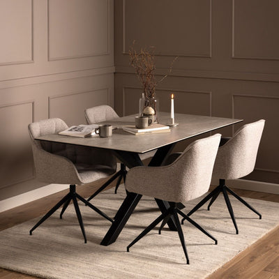 Heaven Dining Table in Ceramic Grey 160x75.5cm – FTG, view 3