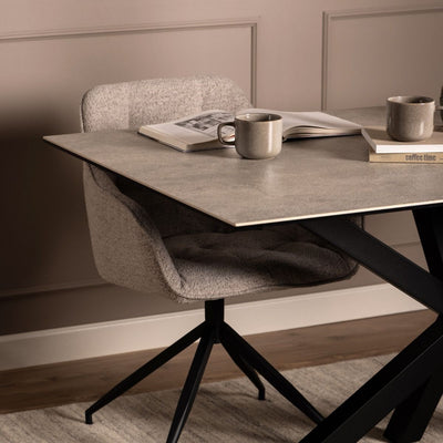 Heaven Dining Table in Ceramic Grey 160x75.5cm – FTG, view 4