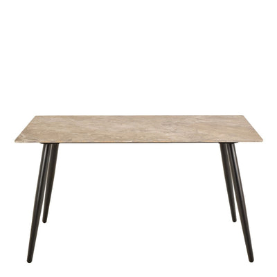 Wicklow Ceramic Dining Table Brown/Black – FTG, view 2