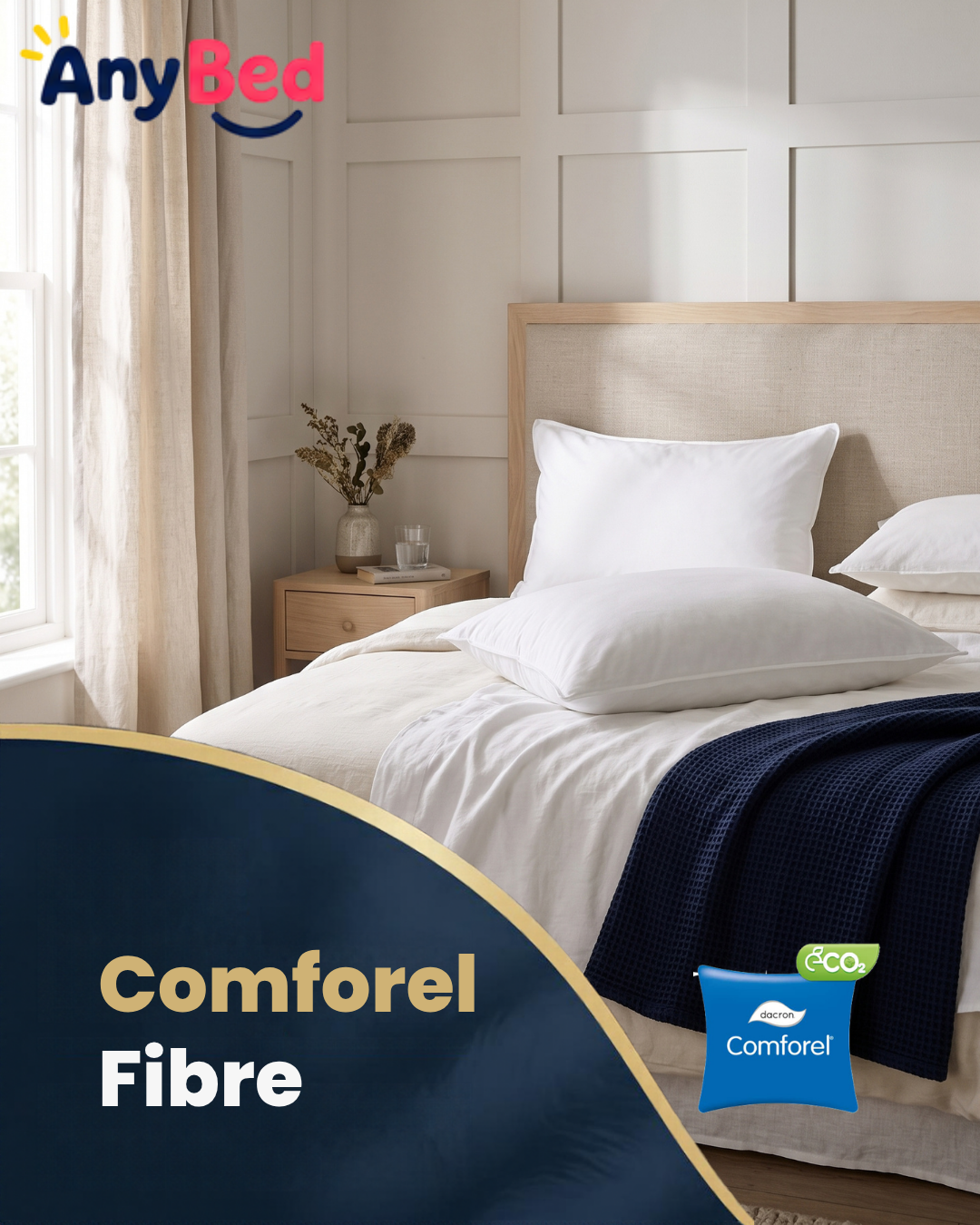 Comforel Fibre Pillow (pair)