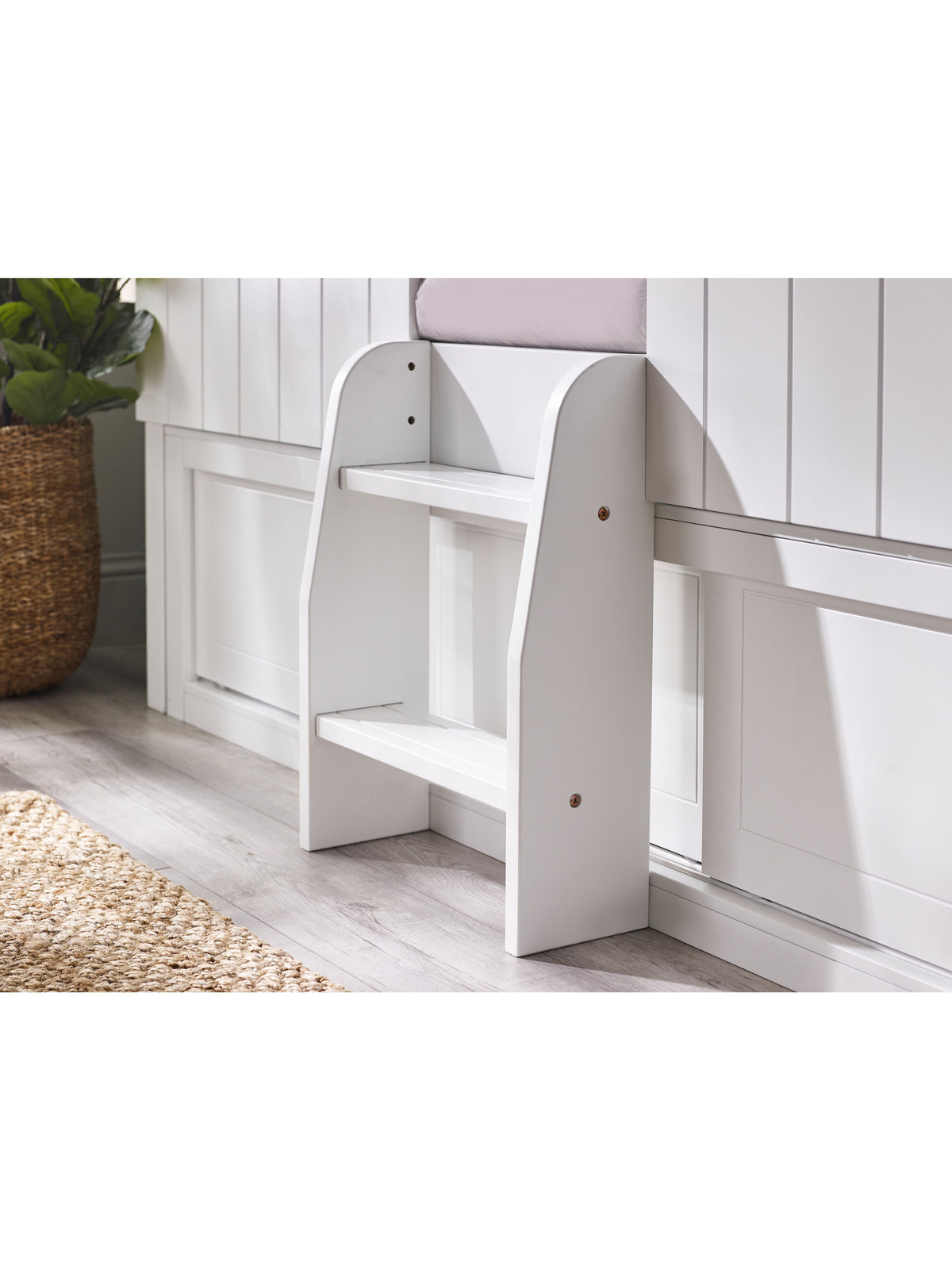 Acorn Treehouse Midsleeper & Storage Unit - White