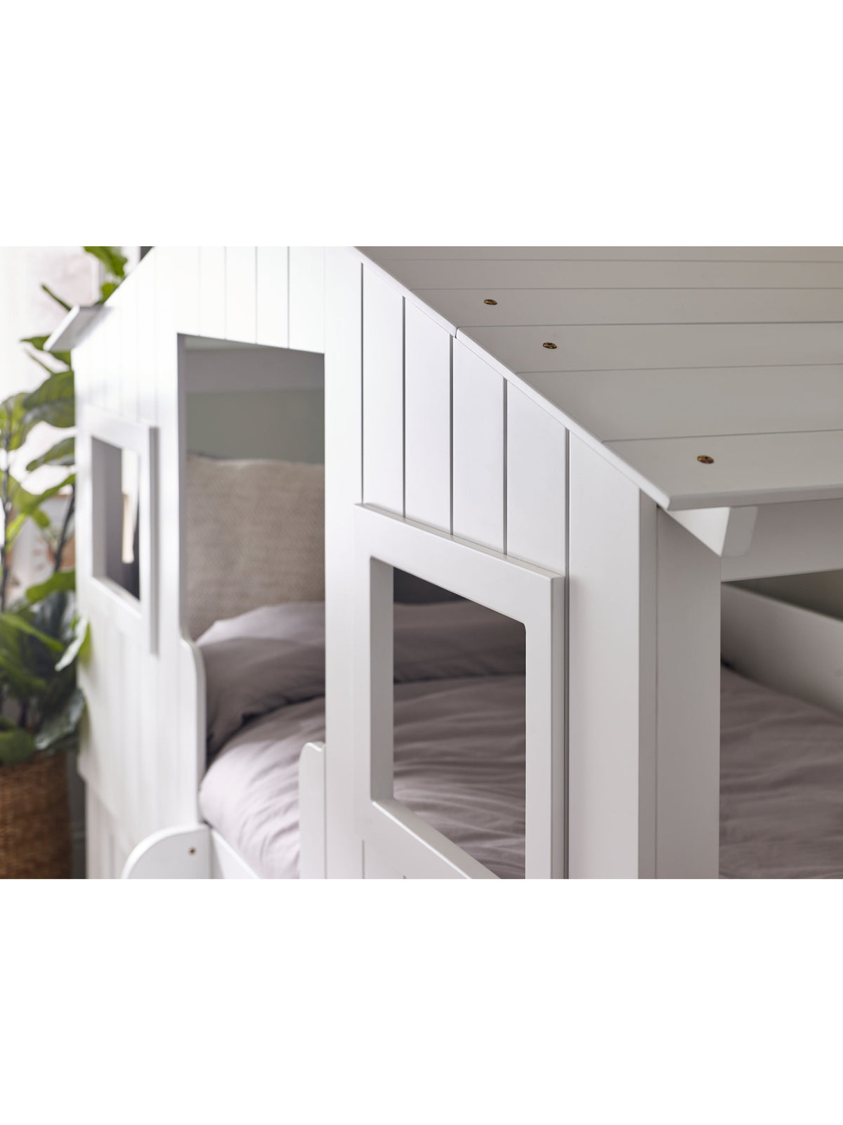 Acorn Treehouse Midsleeper & Storage Unit - White