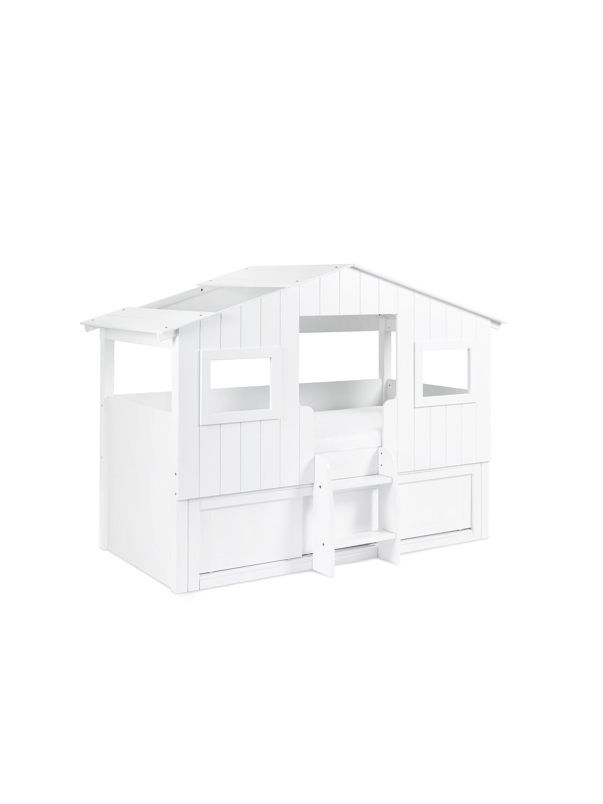 Acorn Treehouse Midsleeper & Storage Unit - White