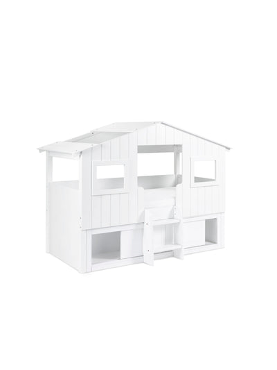 Acorn Treehouse Midsleeper & Storage Unit - White