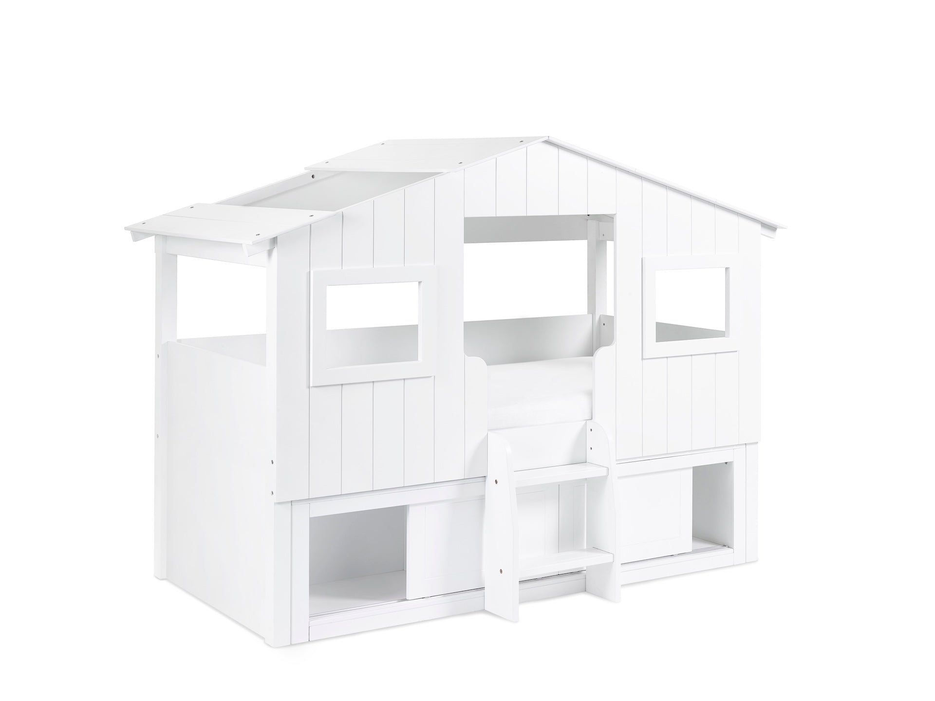 Acorn Treehouse Midsleeper & Storage Unit - White – Julian Bowen
