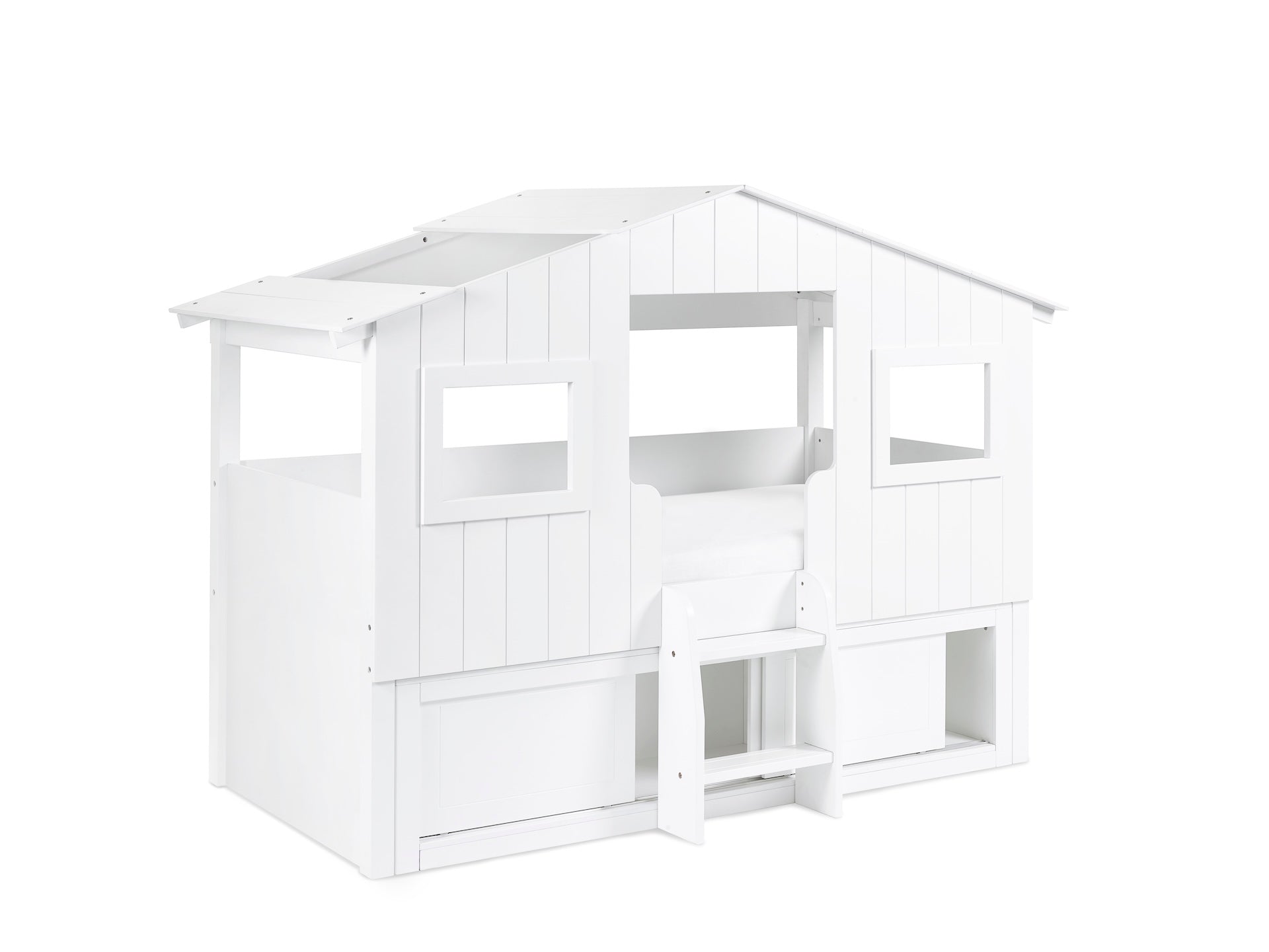 Acorn Treehouse Midsleeper & Storage Unit - White – Julian Bowen, view 3