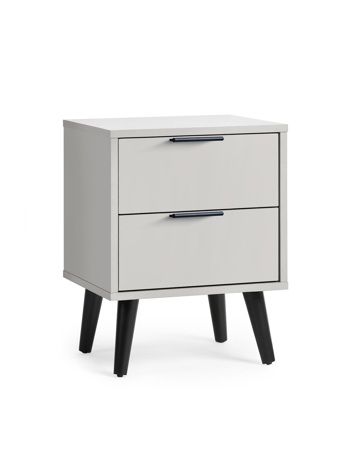 Alba 2 Drawer Bedside - Silk Grey