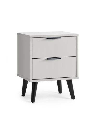 Alba 2 Drawer Bedside - Silk Grey
