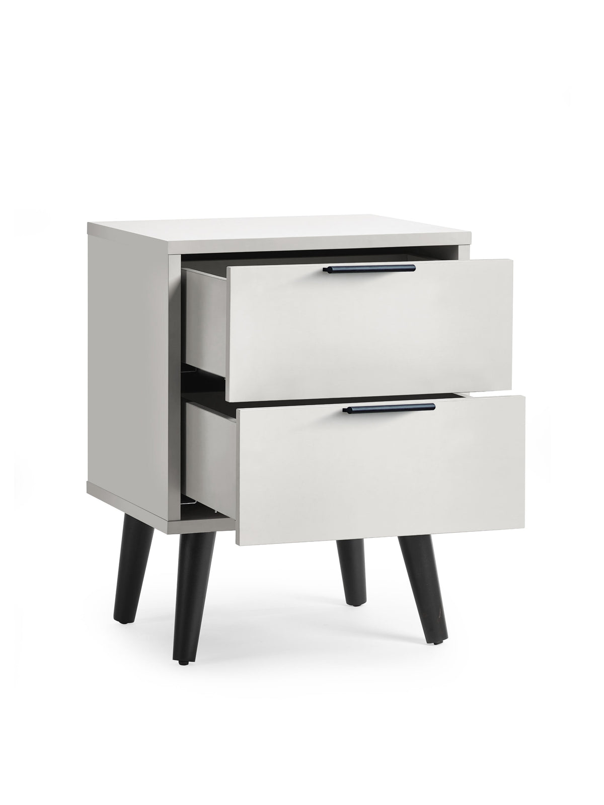 Alba 2 Drawer Bedside - Silk Grey