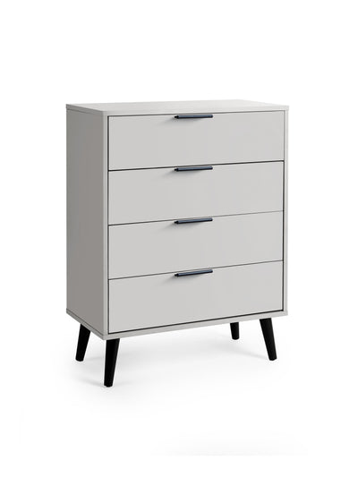 Alba 4 Drawer Wide Chest - Silk Grey