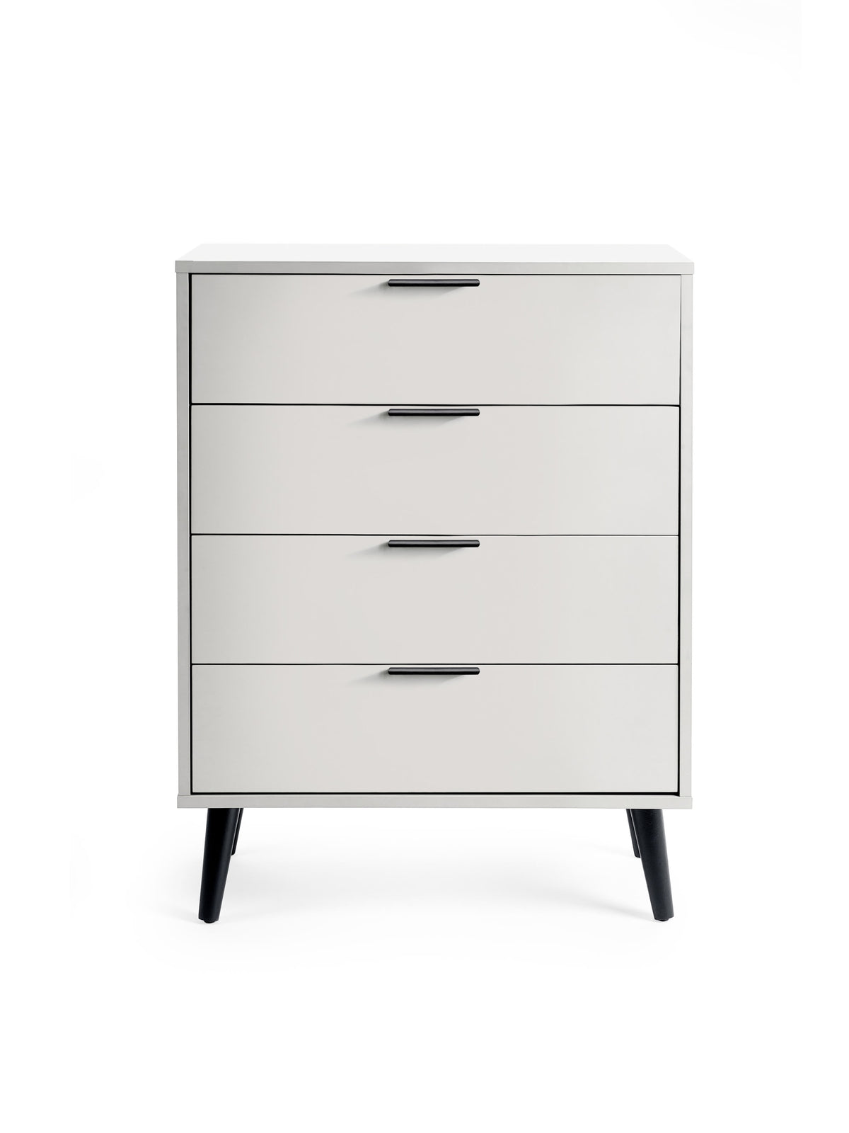 Alba 4 Drawer Wide Chest - Silk Grey
