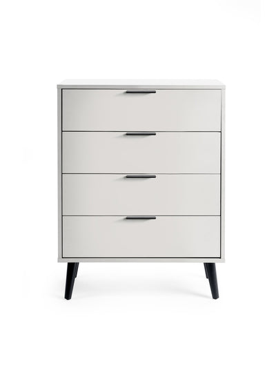 Alba 4 Drawer Wide Chest - Silk Grey