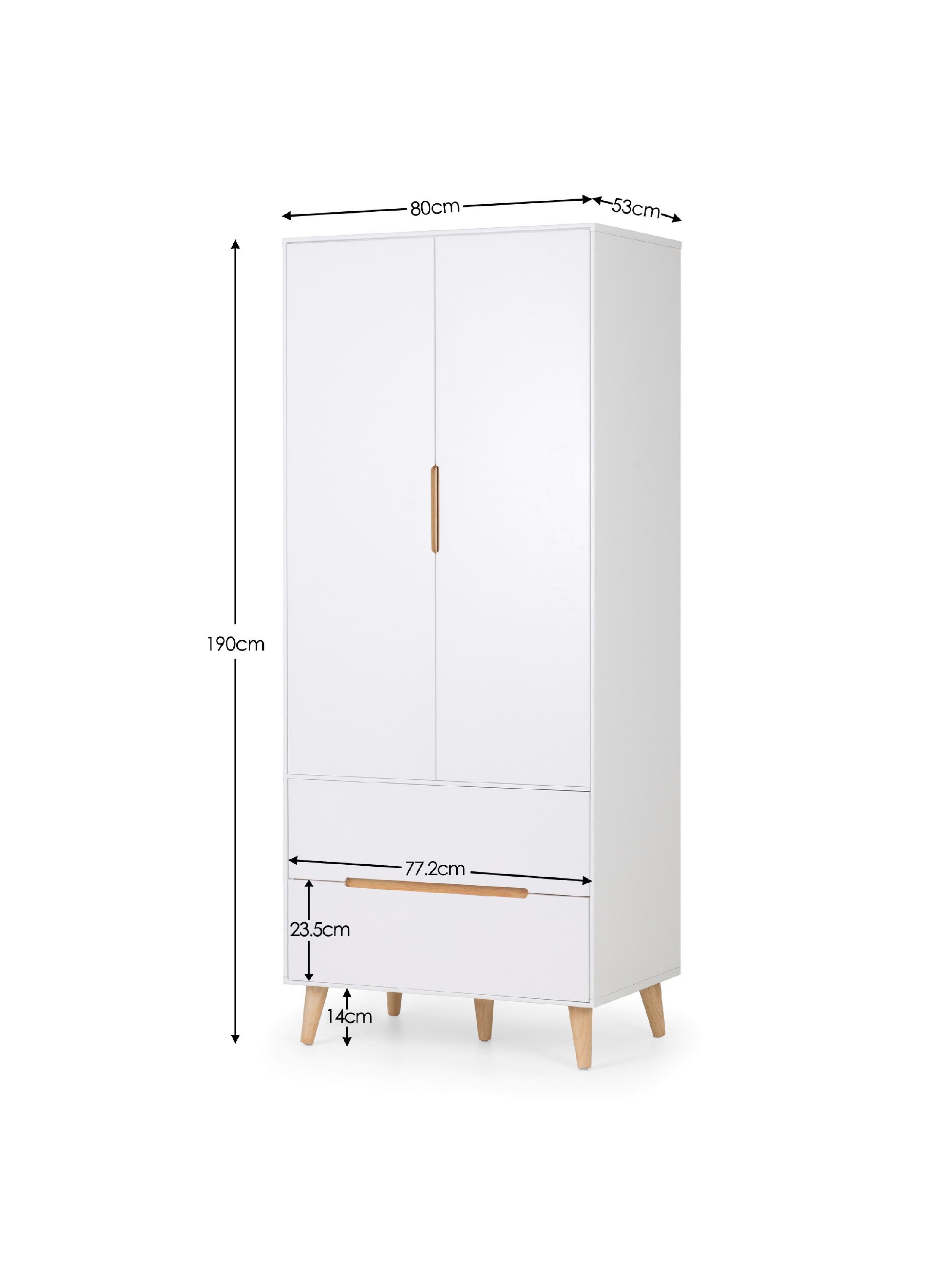 Alicia 2 Door Wardrobe