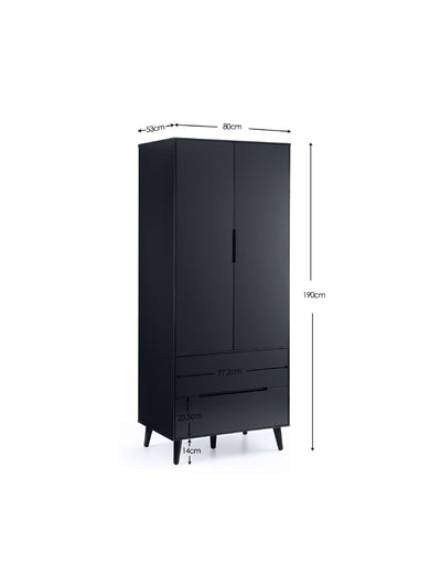 Alicia Combination Wardrobe - Anthracite